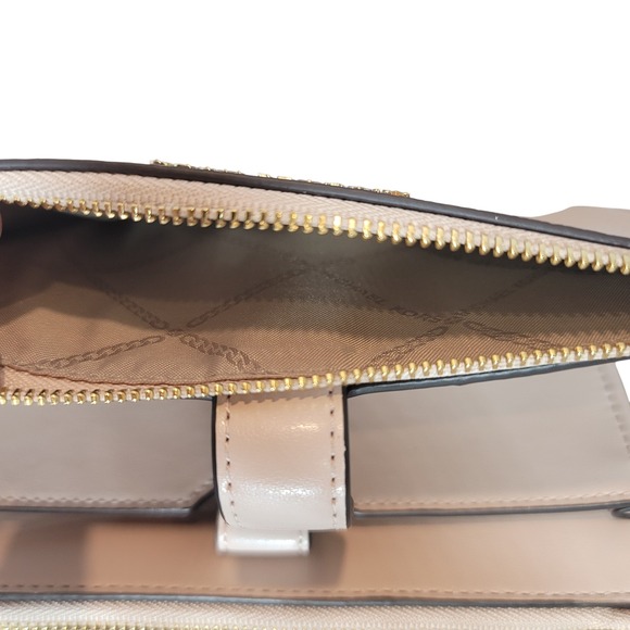 Michael Kors‎ Double Zip Wristlet Pale Pink Pebble Leather Wallet - Picture 7 of 16